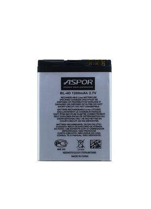 Аккумулятор Aspor для Sigma Comfort 50 Tinol / Light,Nokia BL-...