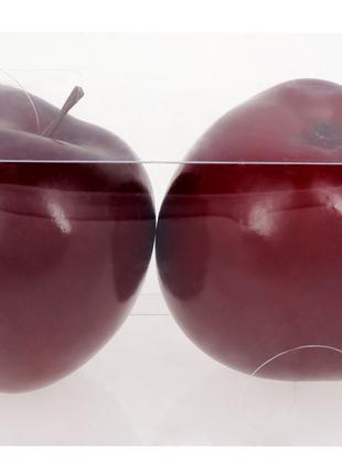 Набір (2шт.) ялинкових прикрас Яблуко 10.3см, колір - бордовий
