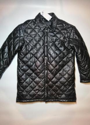 Куртка новая, зимняя, кожаная бренда beedgy (германия) р.m