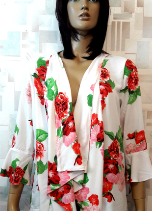 Легкий  цветочный кардиган пиджак накидка от dorothy perkins