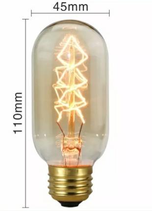 Винтажная лампа Едисона Эдисона лампочка освещение желтое