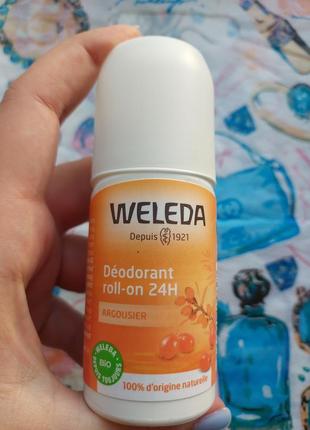 Роликовый дезодорант weleda 24h с облепихой 50 мл
