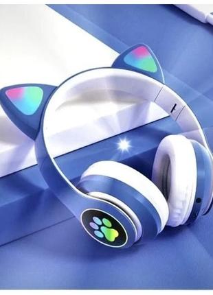 Детские беспроводные Bluetooth наушники Cat Ear (ушки светятся...