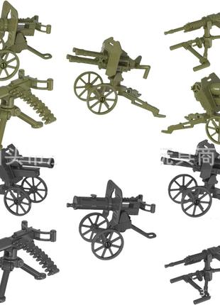 Набір гармати кулемети друга світова війна для лего lego