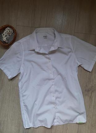 Сорочка біла marks&spencer 13-14 років шкільна форма одяг для ...
