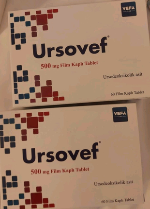 Урсактив Урсофальк Ursactive 500 мг 60 табл Оригинал Турция - 970 ...