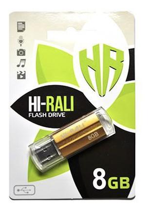 USB флеш Hi-Rali 8GB/ HI-8GBCORBR (Гарантия 3года)