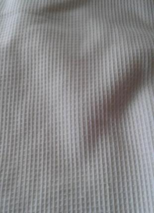 Ткань вафельная белоснежный хлопок для пошива полотенец и т.п ...