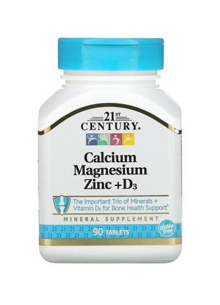 21st century 
кальций, магний, цинк и витамин d3, 90 таблеток