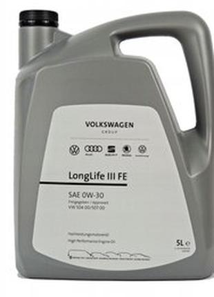 Моторное масло VAG LongLife III FE 0W-30 5л / GS55545M4