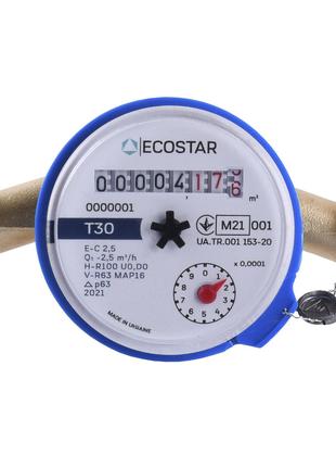 Счетчик холодной воды ECOSTAR DN15 1/2" Водомер E-C 2,5м3  110мм