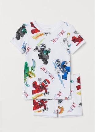 Качественная пижама h&m lego мальчикам