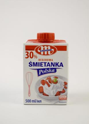 Сливки 30% Mlekovita Smietanka Polska, 500мл (Польша)