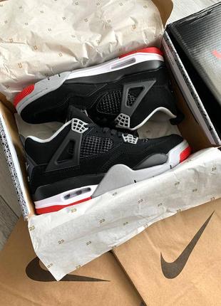 Nike air jordan 4 retro black - red