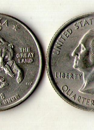США 25 центів 2008 рік №731