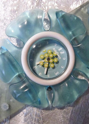 Детские часы в виде цветка мальвы, кварцевые, новые