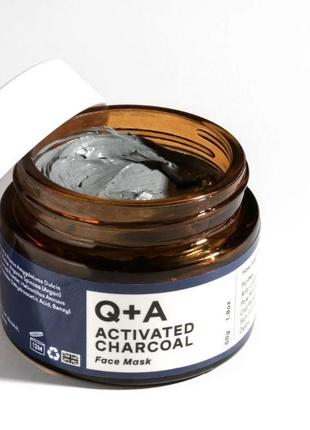 Маска для лица Детокс Q+A Activated Charcoal Face Mask 50 мл