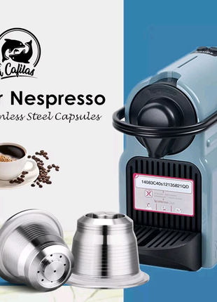 Многоразовые стальные капсулы Nespresso капсулы неспресо сталь