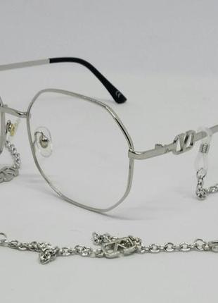 Женские имиджевые очки оправа для очков в стиле valentino сере...