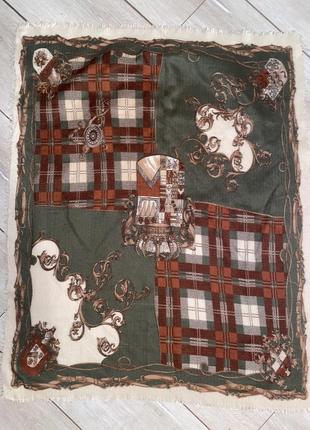 Платок, винтажный платок с гербом, хустка з гербом вінтаж