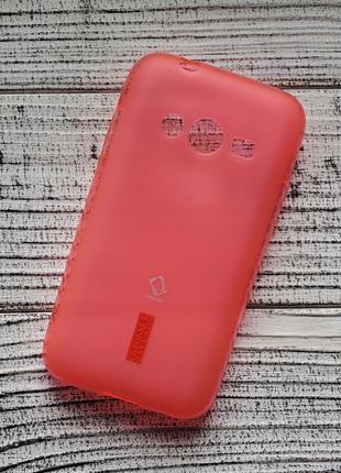 Чохол Samsung G313H Galaxy Ace 4 рожевий силіконовий накладка ...