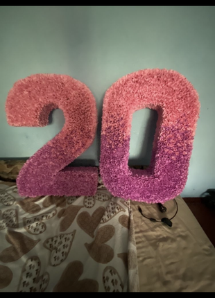 Цифра 20 на день рождение , юбилей