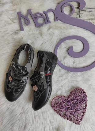 Детские туфли ytop для девочки кожаные мокасины черные размер 32