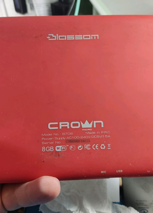 Crown b708 планшет робочий