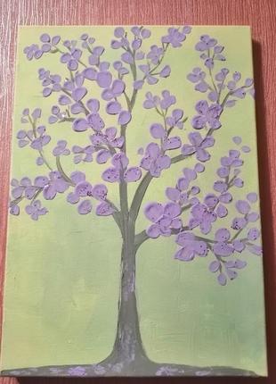 Інтер'єрна картина лавандове дерево