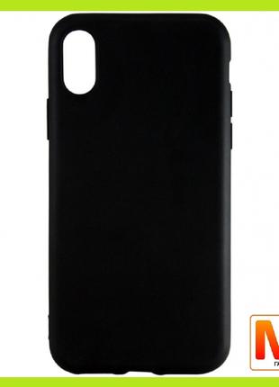 Чехол Silicone Case Graphite iPhone XS Max Black