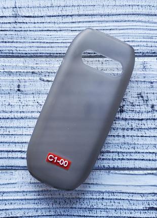 Чохол Nokia C1-00 накладка для телефону сірий