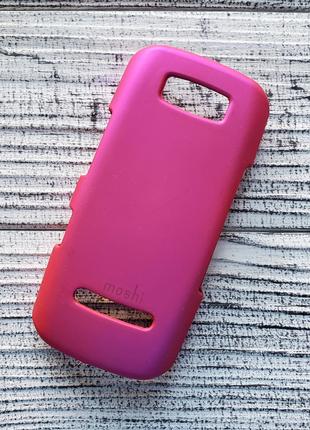 Чохол Nokia Asha 305 306 накладка для телефону рожевий