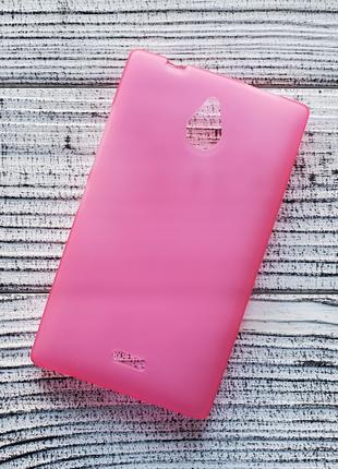 Чехол Nokia X2 Dual Sim накладка для телефона розовый