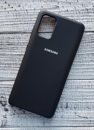 Чехол накладка Samsung A715F Galaxy A71 для телефона черный