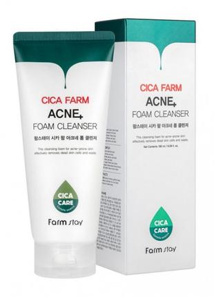 Очищающая пенка для проблемной кожи Farm Stay Cica Farm Acne F...