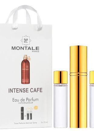 Міні-парфуми з феромонами жіночий MONTALE Intense Cafe 3х15 мл