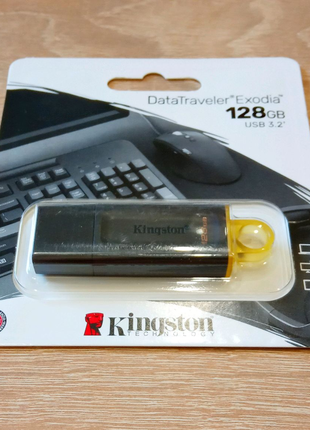 USB флеш накопитель флешка Kingston 128GB 3.2 Gen 1.