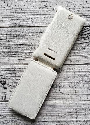 Чехол-книжка Sony Xperia E C1604 флип для телефона белый