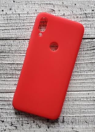 Чехол Xiaomi Mi Play для телефона силиконовый красный