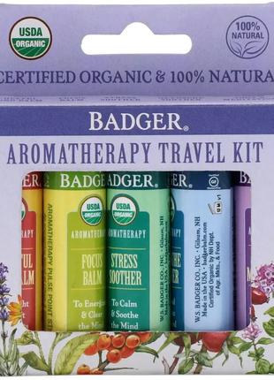 Badger Company, Aromatherapy Travel Kit, 5 Pack, .15 oz (4.3 g...