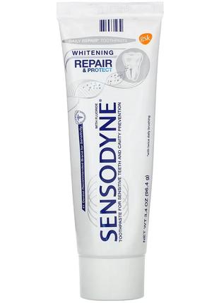Sensodyne, Отбеливающая зубная паста Repair & Protect с фтором...