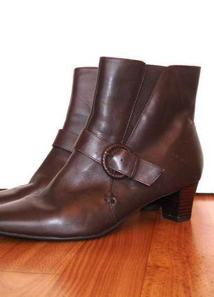 Кожаные ботинки (размер 39)ст. 25-25,5 см  (13)