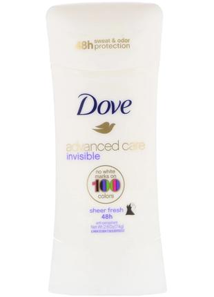 Dove, Дезодорант-антиперспирант Advanced Care, невидимый, аром...