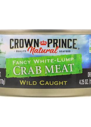 Crown Prince Natural, Fancy White-Lump Crab Meat, 6 oz (170 g)...