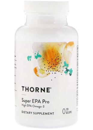 Thorne Research, Super EPA Pro, 120 желатиновых капсул