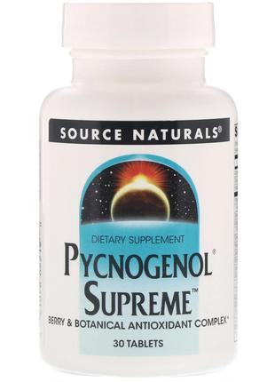 Source Naturals, Пікногенол Supreme, 30 таблеток