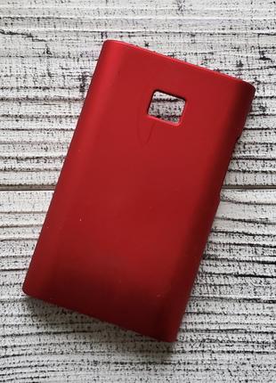 Чехол LG Optimus L3II E425 E430 накладка для телефона красный