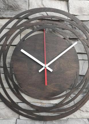 Настенные деревянные часы с бесшумным механизмом