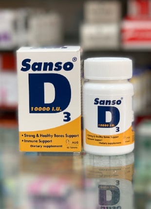 Sanso D3 Санзо D3 10000 МО дефіцит вітаміну Д3 60 табл Єгипет