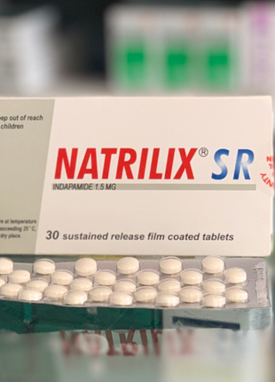 Natrilix SR Натриликс SR 1,5 мг артериальная гипертензия 30 табл
